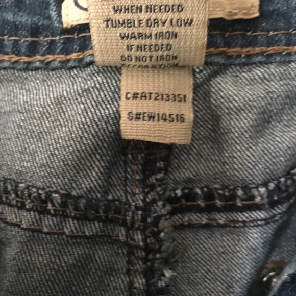 EARL JEANS Bootcut Bling Embroidered Pockets Mid Rise Stretch Denim Western 8 - Picture 11 of 12